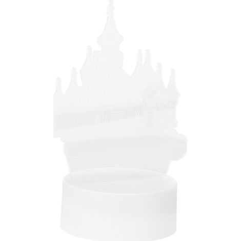 Lampe de table 3D LED Château Fantaisie - Veilleuse d'intérieur pour chambre d'enfant - Décoration originale - Cadeau d'anniversaire - Lampe de nuit château 3D USB (1/5)