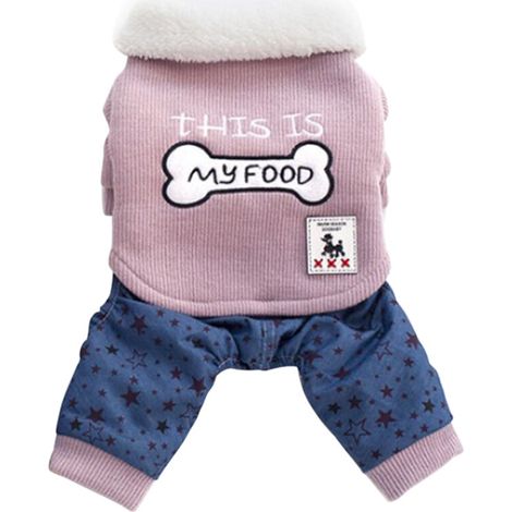 Pull coton motif étoile pour chien et chat, vêtement hiver rose, taille S – DELKEVIC (1/5)