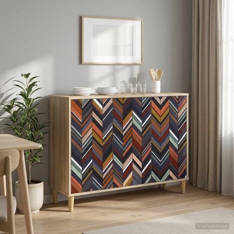Aparador OMMEN Sonoma 102 x 33 x 75 cm Madera de ingeniería (1/4)