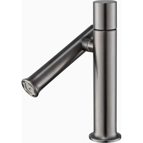 (Gris anthracite - Chine continentale) Robinet mitigeur moderne à poignée unique pour lavabo de salle de bain, vasque à poser, lavabo de salle de bain, articles sanitaires (1/5)