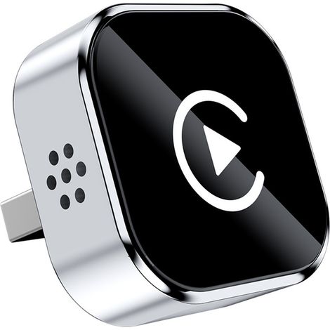 Adaptador inalámbrico Necomi 2025 para CarPlay y Android Auto, mini dongle rápido y estable, Plug and Play para iPhone iOS 10/11 y coches de 2017. (1/5)
