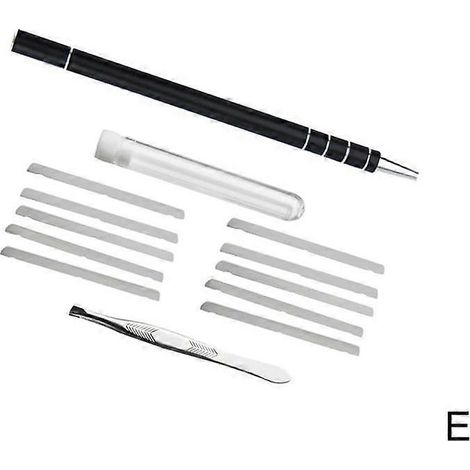Stylo de gravure professionnel pour la sculpture et la retouche des cheveux, avec 10 lames pour les sourcils et les retouches. Modèle universel et ajustable. (1/4)