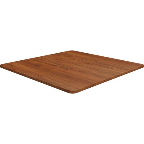 vidaXL Square Table Top Dark Brown 70x70x1,5cm Treated Solid Wood Oak