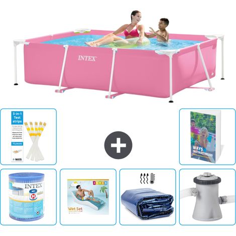 Intex Piscina con estructura Rectangular - 220x150x60 cm - 7-piezas  S173