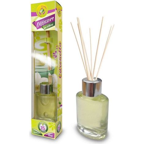 TrAdE Shop Traesio - Set 12pz Diffusore Profumato Con Bastoncini Da 30 Ml Citronella Per Esterni 40047se - (1/2)