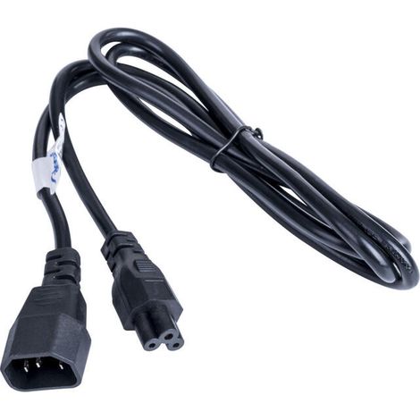 Cable de alimentación AKYGA AK-NB-09A tipo trébol, cable de extensión IEC C5/C14 de 1,5 m (1/3)