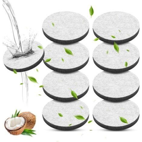 Lot de 8 filtres à eau de rechange LUOJINYI MicroDisc, compatibles avec toutes les carafes Brita et bouteilles d'eau Brita avec filtre, réduit les PFAS, le chlore, les microparticules et autres (1/3)
