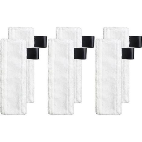 Chiffon de Nettoyage - LICHIFIT - 6 PCS - Pour Karcher EasyFix SC2 SC3 SC4 SC5 - Blanc - Accessoires (1/4)