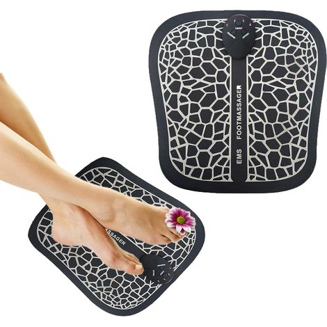 Masseur De Pieds - Stimulation Électrique EMS - 6 Modes 10 Niveaux - Pour Améliorer La Circulation Et Soulager Les Muscles - 1 Pièce (1/5)