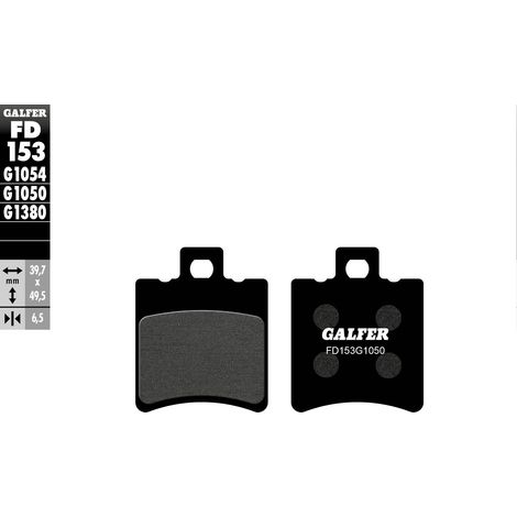 PASTILLAS DE FRENO GALFER KH193 SEMIMETÁLICAS (PARA SCOOTERS)