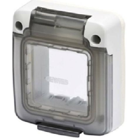 Gewiss calotta stagna 2 posti per esterno colore fume' gw27403 (1/2)