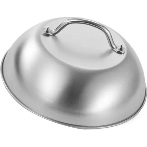 Couvercle de Poêle Wok en Acier 22.6 cm Cloche Barbecue et Burger (1/5)