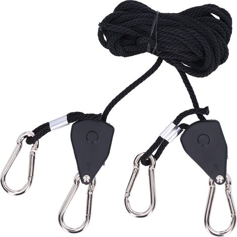 2PCS Porte-lumière de culture réglable avec mousquetons robustes pour suspension sécurisée (1/5)