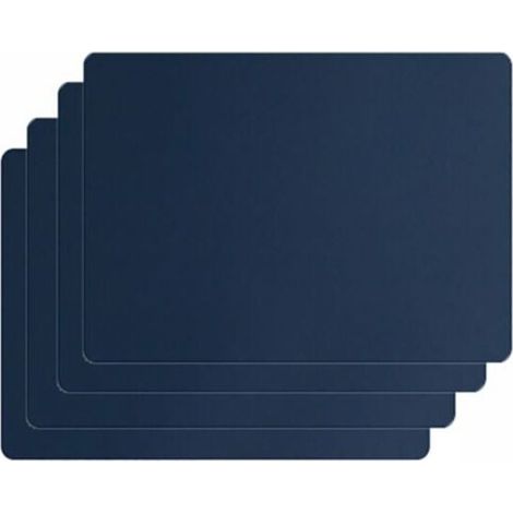 Sets de table lavables, sets de table faciles à nettoyer, sets de table en similicuir, résistants à la chaleur et double face Ensemble de 4 sets de table en similicuir avec sous-verres (1/5)