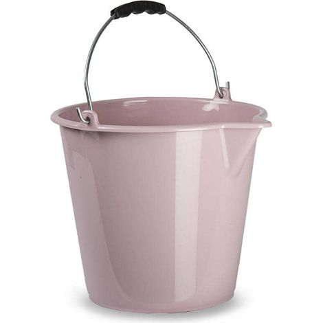 Cubo plastico 9 Litros Rosa claro (1/4)