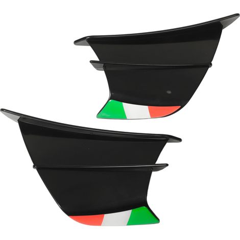 2Pcs Ailerons Latéraux Moto Spoilers Winglets Compatibles NINJA 400 250 Z900 Z1000 Noir (1/5)