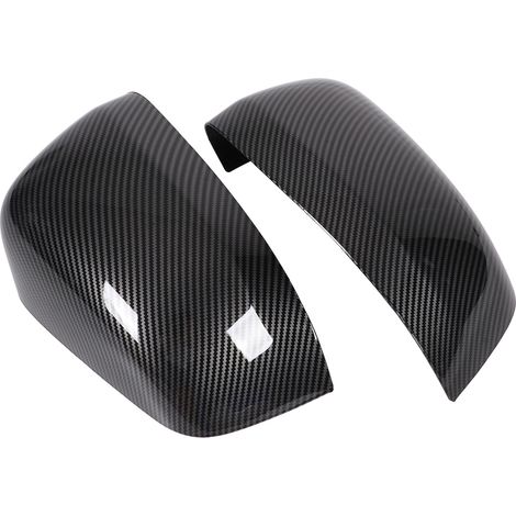 Couvercle de rétroviseur en plastique ABS de remplacement pour Jeep Grand Cherokee 2011 – 2019, 2 pièces, Style Fiber de carbone, 5G0857537. (1/5)
