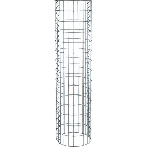 Gabione Steingabionen Steinkorb Drahtkorb Gabionensäule rund Ø 35 cm Wildschutz 1,40 m