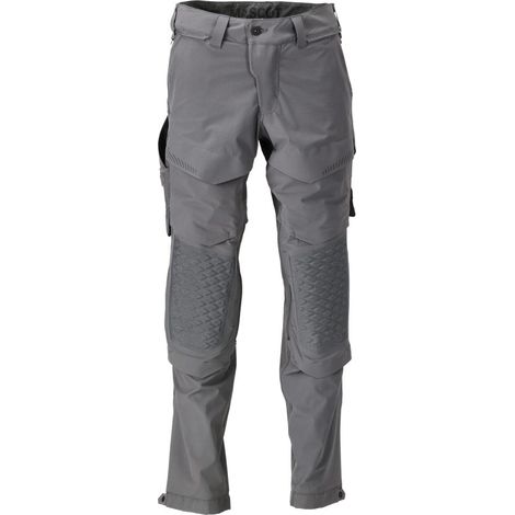 Pantalón con bolsillos para rodilleras MASCOT Ultimate - Ligero y repelente al agua - 22279-605-Gris antracita-36