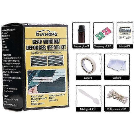Kit de réparation permanent pour ligne de dégivrage de lunette arrière de voiture (1/4)