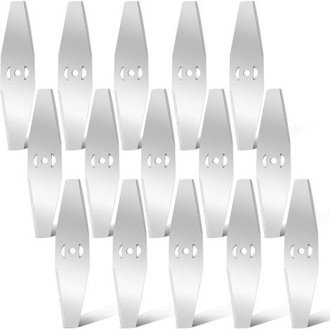 15 cuchillas de repuesto – Para cortacésped eléctrico, para eliminar malas hierbas y cardos. (1/2)