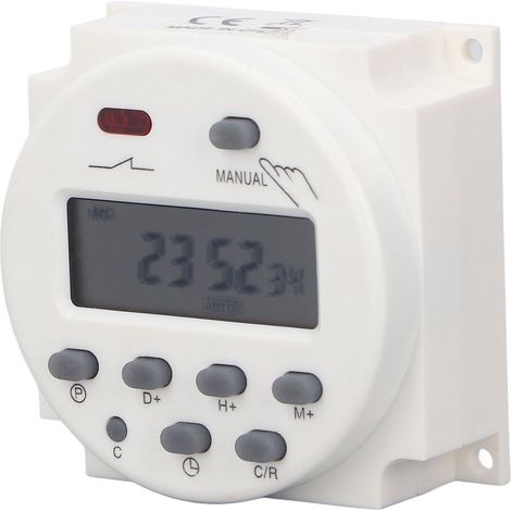 Minuterie programmable, relais temporisé, contrôleur d'alimentation CA 220 V pour appareils électroménagers (1/5)