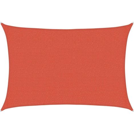vidaXL Toldo de vela HDPE terracota 160 g/m² 2,5x4 m (1/2)