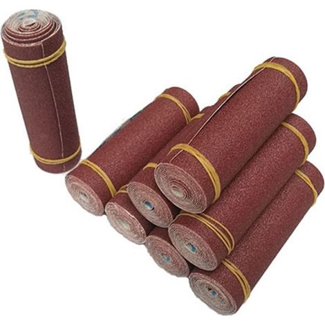 Rouleau de toile émeri 100x1000 mm Grain 60 - Papier abrasif pour polissage, métallurgie, outil rotatif Dremel, travail du bois (1/5)