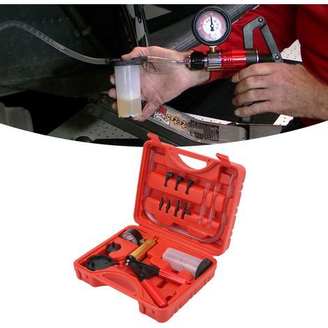 Convient aux kits de testeurs de pompes à vide portables avec adaptateurs de manomètre pour la purge des freins. (1/5)