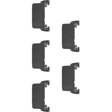 Lot de 5 supports de batterie ABS noir avec plaque de fixation pour Milwaukee M18 18V (1/5)