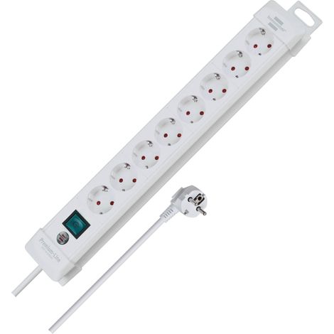 Brennenstuhl 1952280100 Multipresa con interruttore 8 scomparti Bianco Schuko 1 pz.