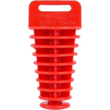 Bouchon de lavage de silencieux, 9,9 cm (3,9 po) de long, rouge, universel, conique, pour pot d'échappement de moto VTT/quad 2 et 4 temps.-Crezuo