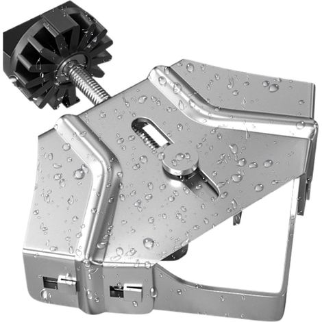 Équerre de serrage à 90° - acier inoxydable Équerre de serrage rectangulaire pour bois - outil ergonomique et robuste avec accessoires de précision réglables pour l'encadrement, l'ébénisterie et la m (1/5)