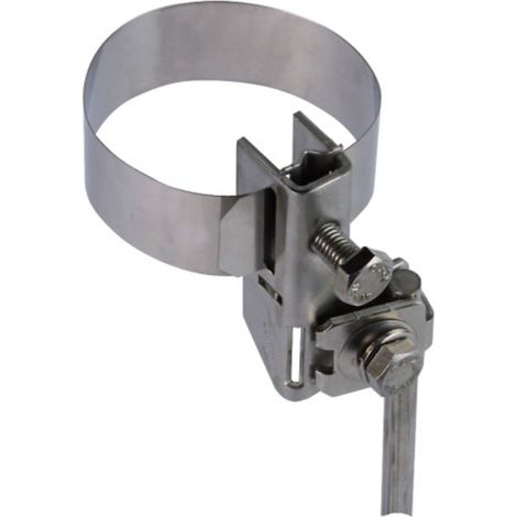 DEHN 540100 BRS 16.168 AK1X10 2X6.8 V2A Collare per tubi antenna 1 pz. (1/5)