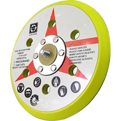 Disque De Ponçage Auto-Adhésif 5 Pouces Pour Polissage Et Finition Sur Métal Bois Et Pierre - Lot De 1 (1/2)