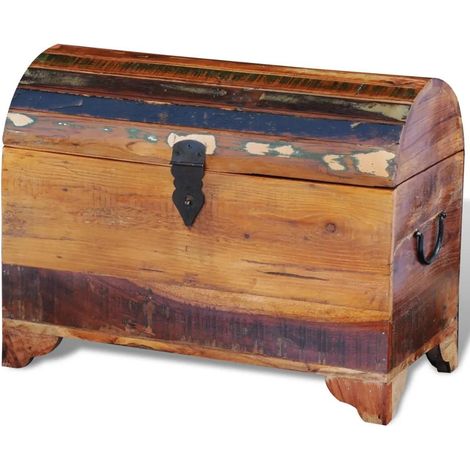 vidaXL Aufbewahrungstruhe aus recyceltem Holz braun 60x30x45 cm