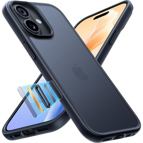 Handyhülle iPhone 17 Stoßfest Kameraschutz 9H iPhone 17 Schwarz (1/5)
