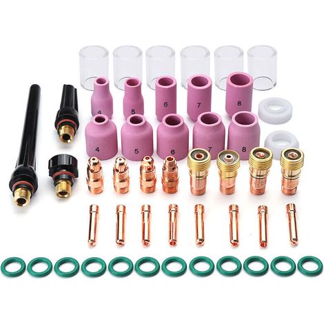 XEPHO Accessoires TIG WP17/18/26 - Set de 49 pièces (verre teinté 10)
