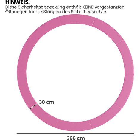 Ersatz-Randabdeckung für Trampoline, wasserfest, reißfest, Ø366 cm, Rosa (1/5)