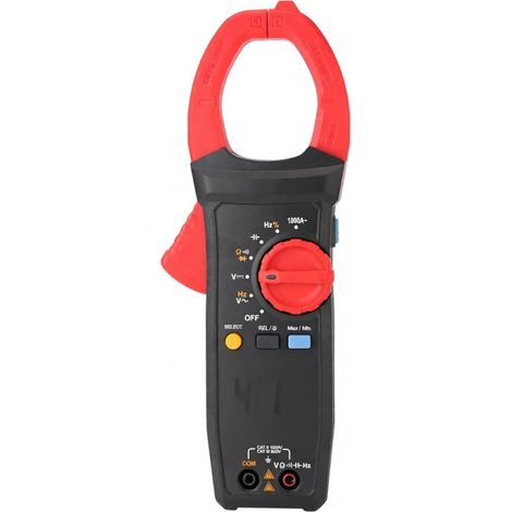 Multimetro digitale UT205A+ con selezione automatica della portata, 4099 conteggi, voltmetro CC/CA 1000 V, amperometro CA 1000 A, misura resistenza, frequenza, capacità e diodi. (1/5)