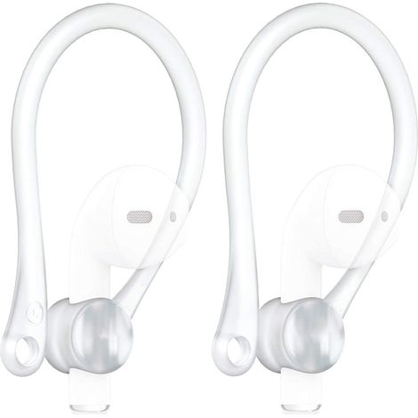 2 paires de crochets d'oreille conçus pour les AirPods 1, 2, 3 et Pro d'Apple, idéaux pour la course à pied, le jogging, le vélo et la salle de sport. (1/5)