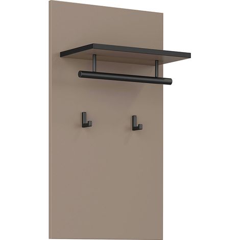 Perchero de pared con 2 panteras Lilia Taupe (1/5)