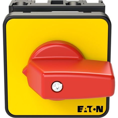Inter. Marche-Arrêt 1 pôle 20 A Fonctions d'ARRÊT D'URGENCE 90° encastré 000009474 EATON T0-1-8200/E-RT