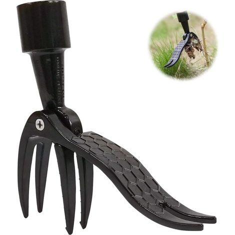 Garden Tools Manual Weeder Knife, Gardening Weed Puller Claw Tool, Hand Weeder Tool with 4 Claws, Dandelion Weed Puller