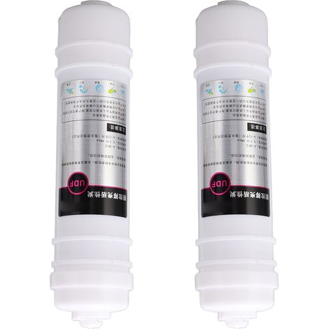 Lot de 2 cartouches filtrantes universelles UDF à connexion rapide de 10 pouces avec charbon prépolymérisé. (1/5)