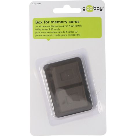 GOOBAY Speicherkarten-Box für 4 SD-/microSD-Karten (1/5)