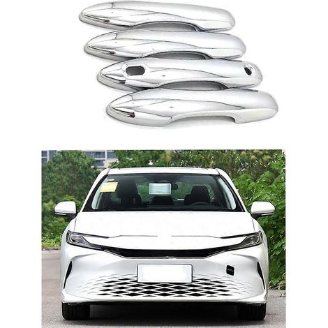 Accessoires automobiles : Garnitures de poignées de porte latérales arrière pour Toyota Camry 2024, pièces extérieures, lot de 4 ( ) (1/5)