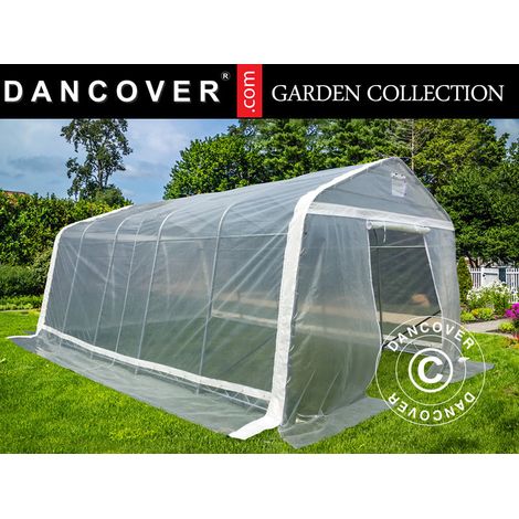 Foliengewächshaus, 3,6x7,2x2,68m, PE, 25,92m², Transparent - Dancover