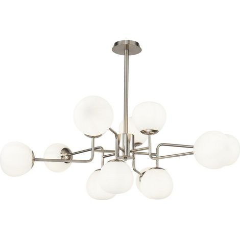 Erich Plafonnier Globe Nickel, 12 Lumières, E14 (1/3)