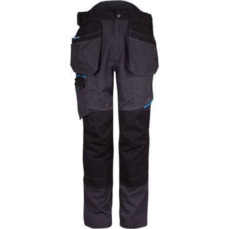 Pantalón de trabajo bicolor con bolsillo pistolera WX3 Holster T702 42 pulgadas Gris metálico